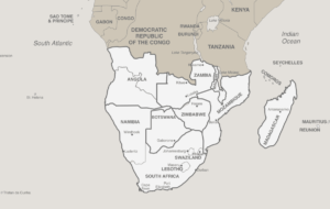 Map of the Seventh-Day Adventist Southern Africa Division