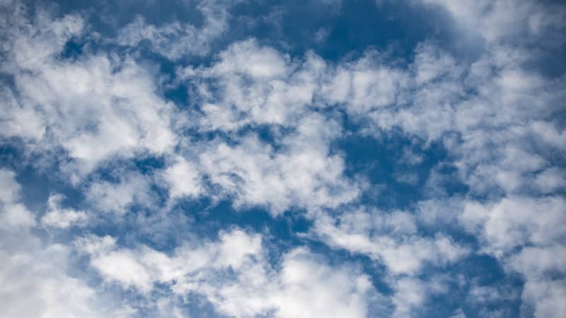 blue sky with clouds