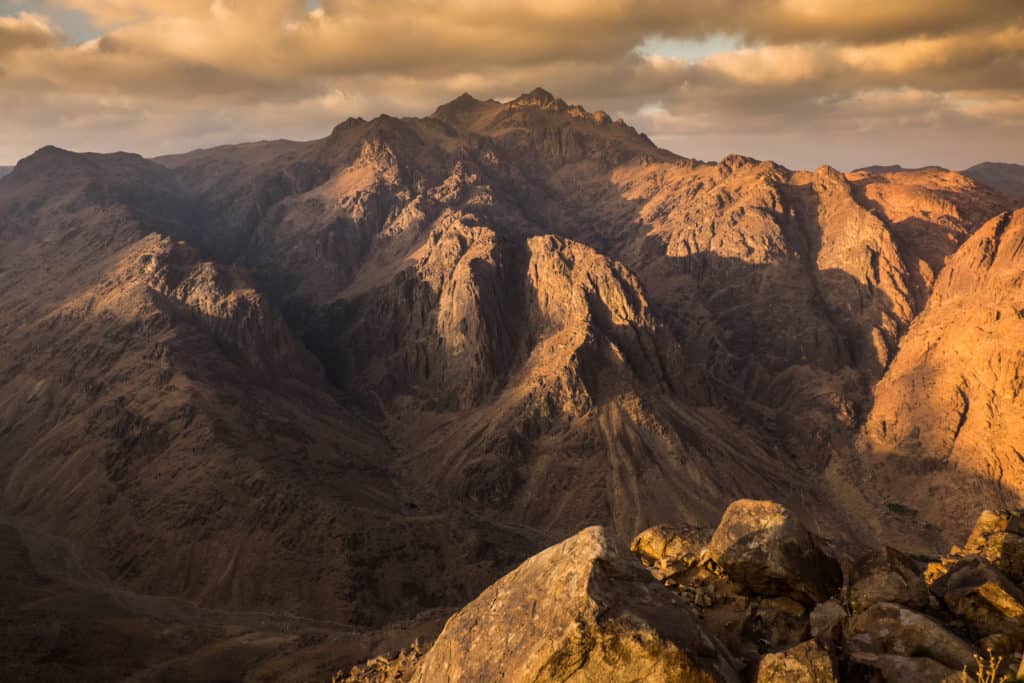 View from Mount Sinai. Egypt.