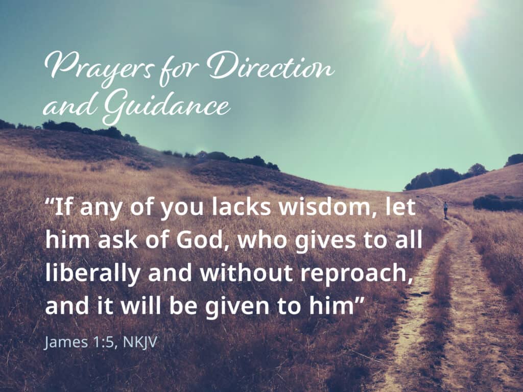 A person running down a narrow path, reminding us prayer offers guidance for direction.